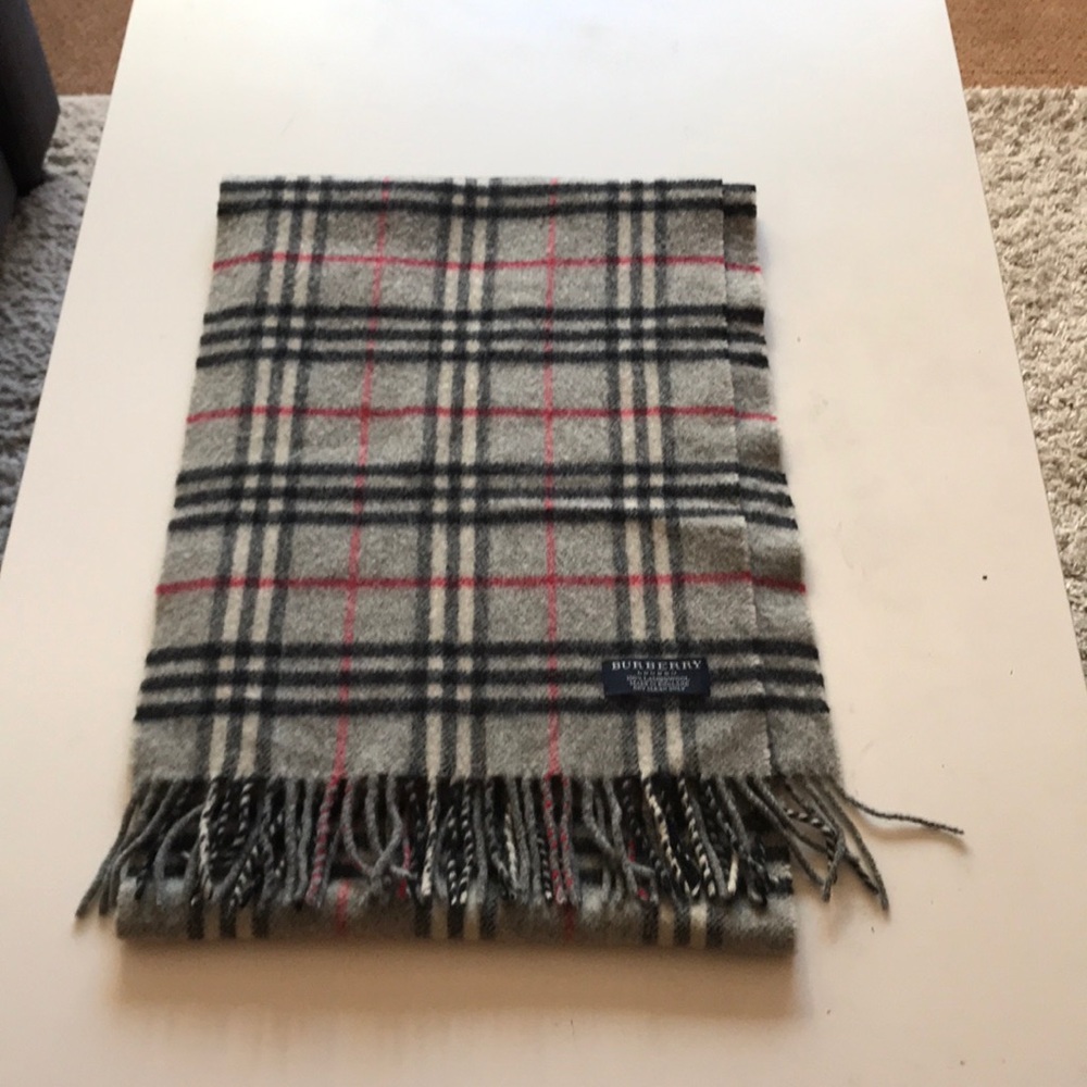 Burberry Scarf- good condition.  One small stain.